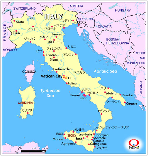 イタリア 地図 ナポリ 地図 ポンペイ 地図