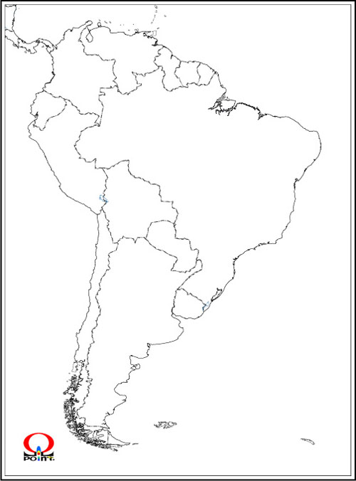 南アメリカ地図 日本語 英語 South America Map